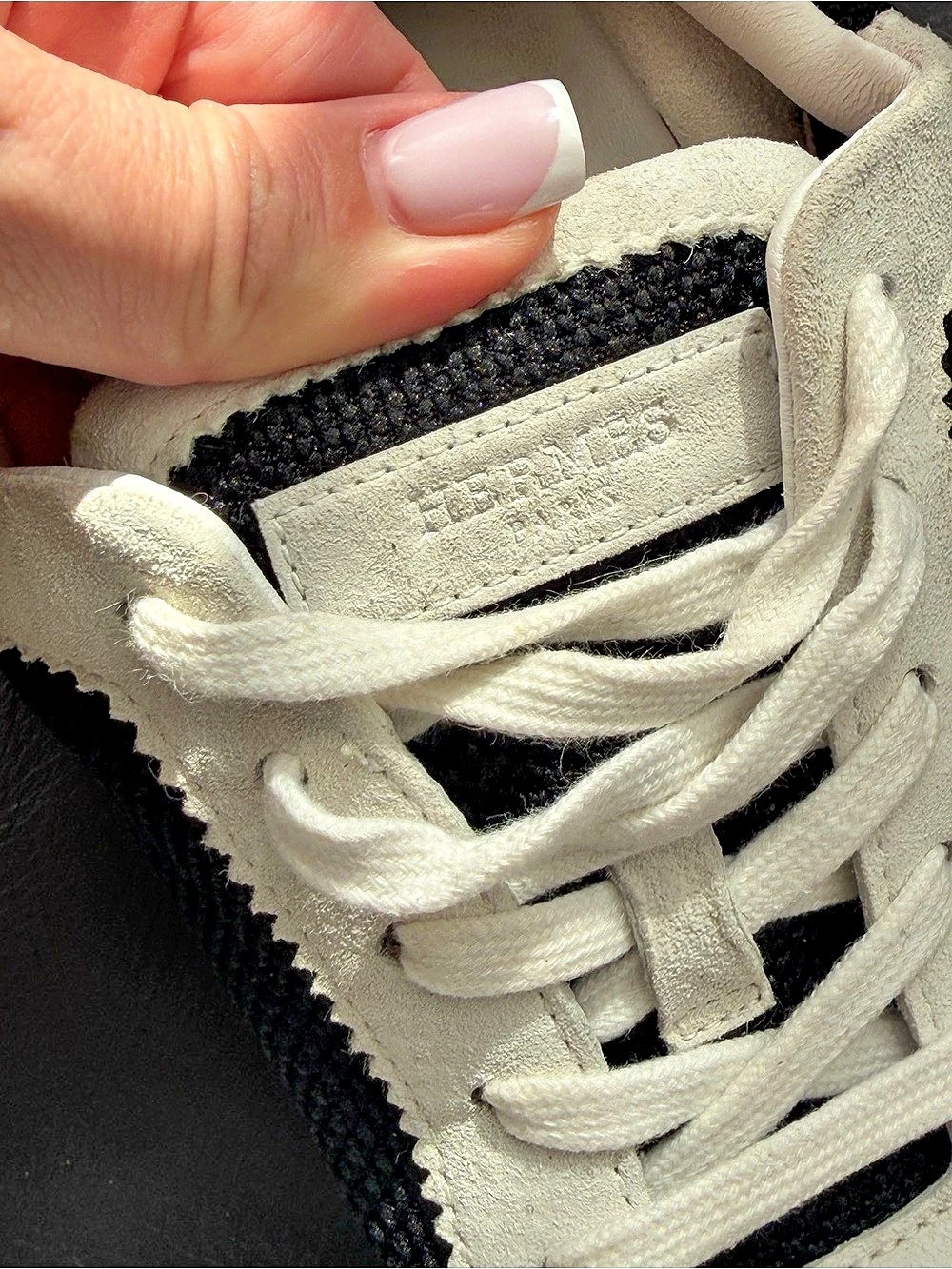 Hermès Bouncing Sneaker Black & Cream Sneakers 38 Size - Picture 13 of 17